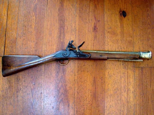 A Rare and Historic British Sea Service Flintlock Blunderbuss issued to H M S Royal George circa 1758